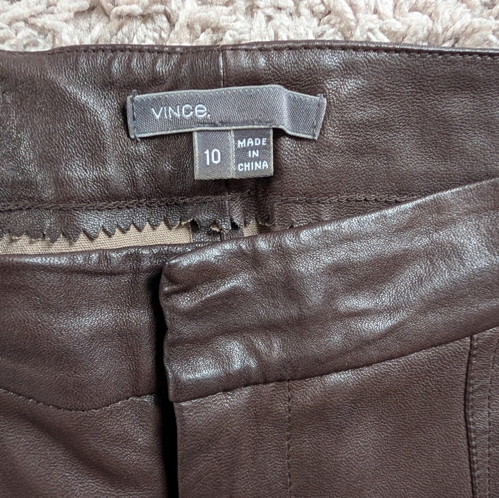 Vince Leather Pants - Picture 9 of 9